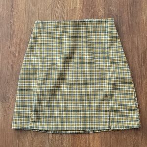 High waisted mini skirt